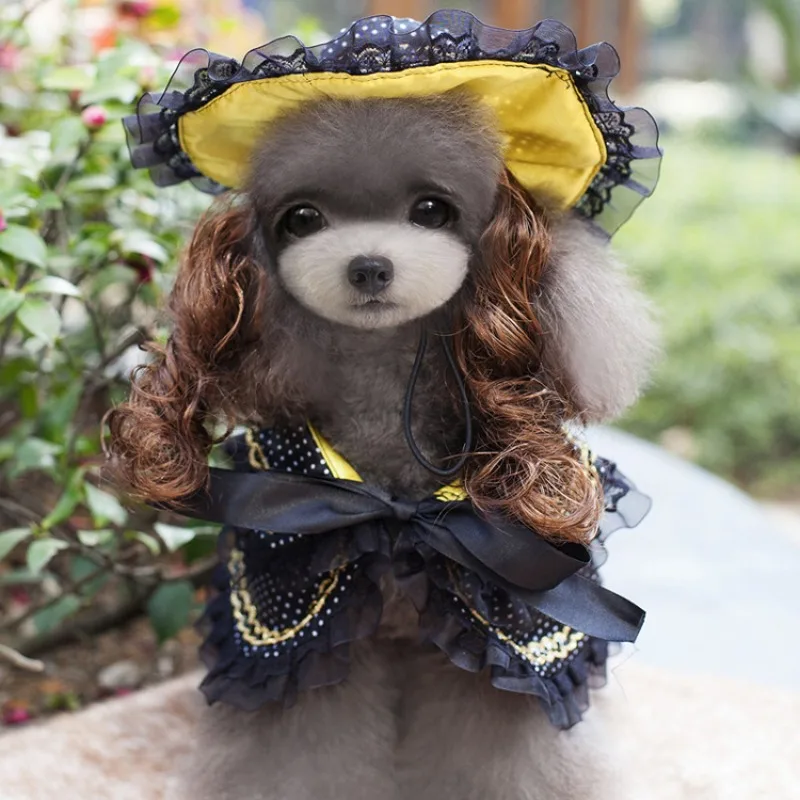 

Halloween Funny Dog Clothes Dogs Cosplay Costume Comical Outfits Wedding Tuxedo Pet Outfit Christmas Costume Hat Set for Cat Dog