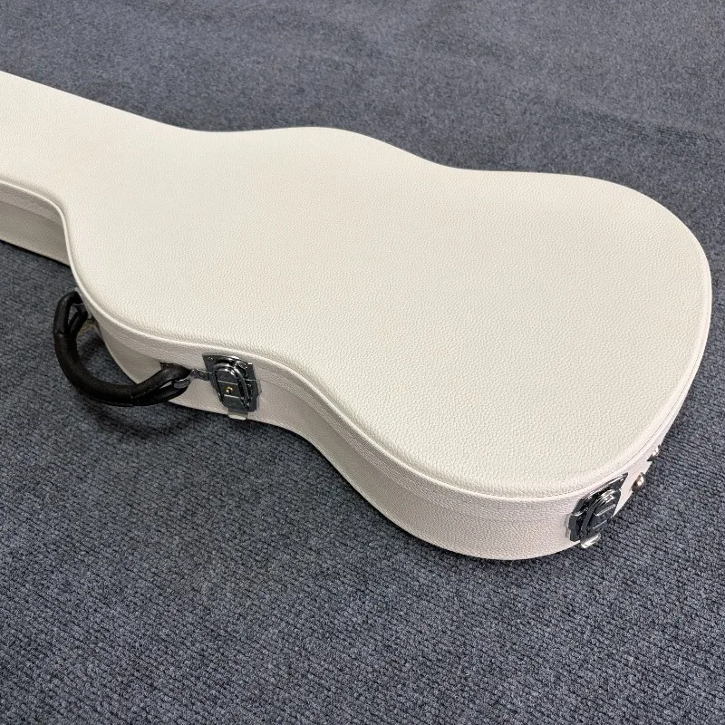 Фото Чехол для электрогитары Pure White, кожаный, матовый, портативный, с мягкой подкладкой, жесткий кейс для гитар ST, TE, PRS, ESP, аксессуары для музыкальных инструментов №5