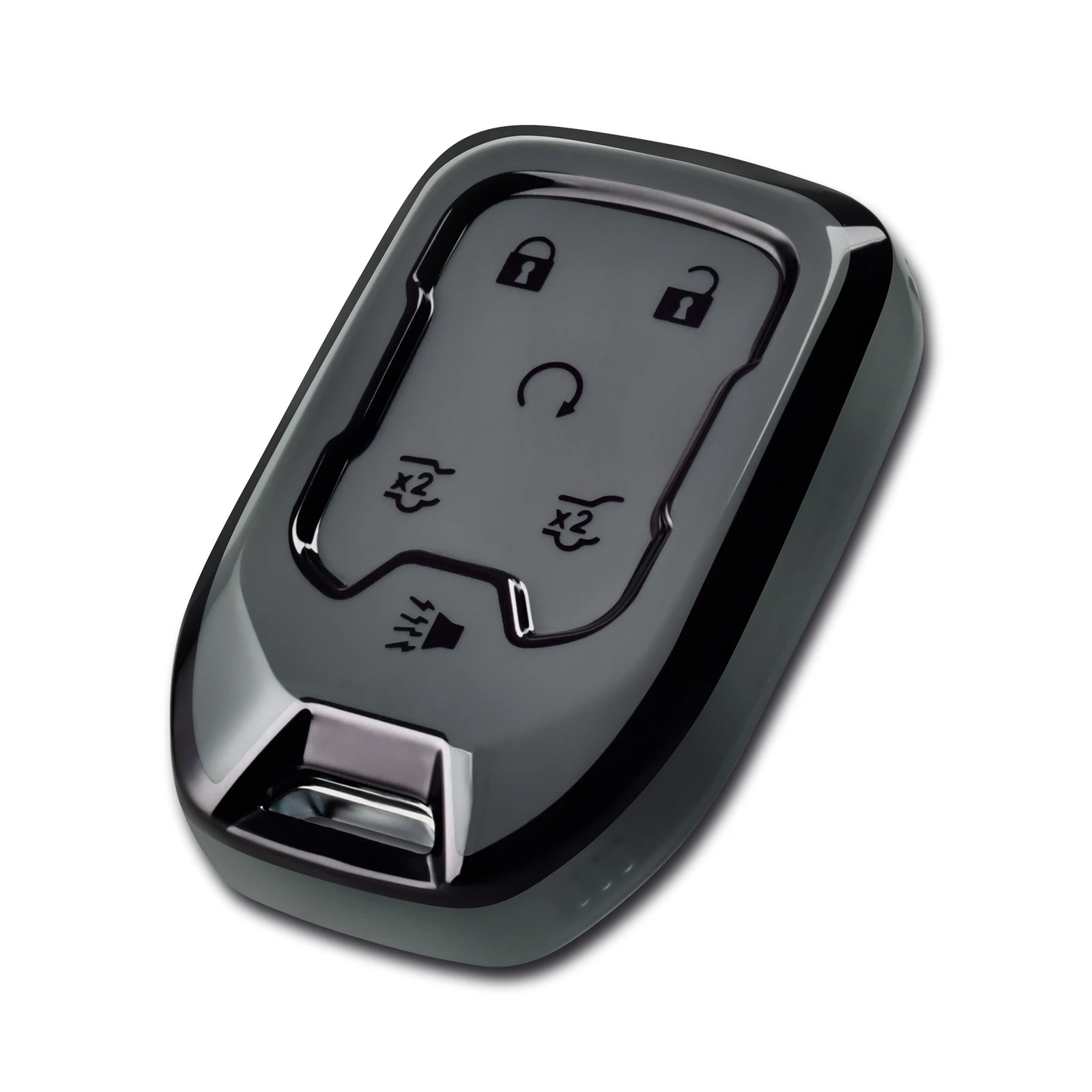 

Чехол для брелока GMC, мягкий защитный чехол для ключей из ТПУ подходит для GMC Chevy Chevrolet Suburban Tahoe Acadia Terrain Yukon XL Smart Key Fob