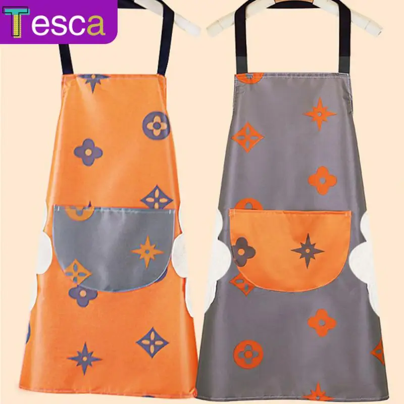 

1pcs Waterproof Dining Waist Average Size Household Work Clothes Korean Version Apron Pvc Wear-resistant Kitchen Clothes
