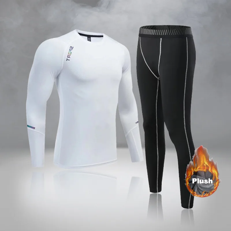 

Kids Men's Thermal Underwear Set MMA Tactics Fitness Leggings Base Compression Sports Suit Underwear Long Johns Men Boy Clothing