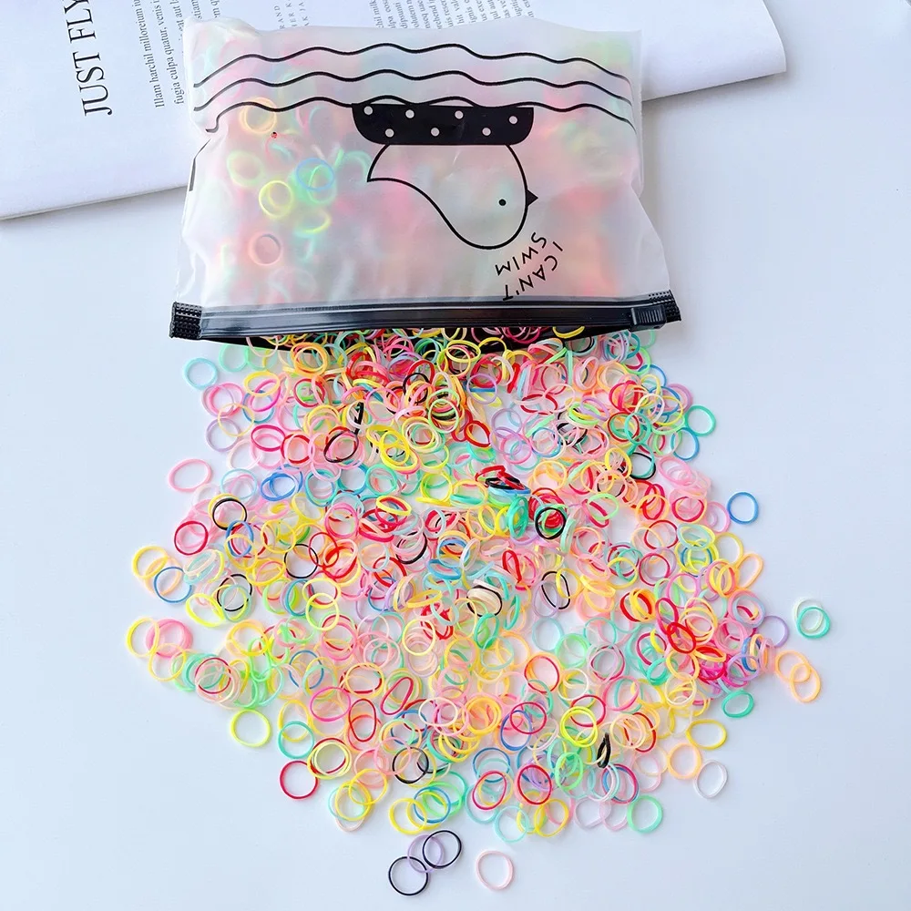 Детские резиновые резинки для волос цвета Carolyn девочек эластичные повседневного