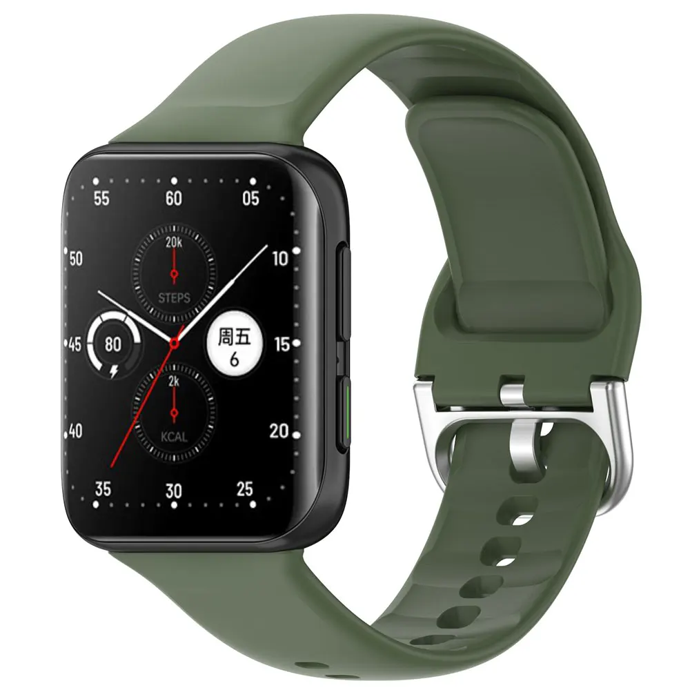 Фото Официальный силиконовый ремешок для часов OPPO Watch 2, 42 мм, 46 мм, сменный ремешок для часов OPPO Watch2, ремешок для умных часов, аксессуары №2