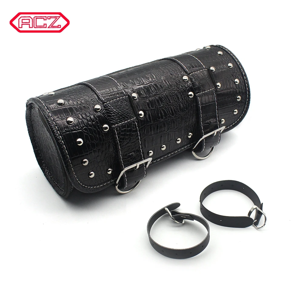 1 шт. Мотоцикл Барабанный инструмент Боковая сумка седла из искусственной кожи Винтажная седельная сумка для Harley Honda Davidson Softail Custom on.