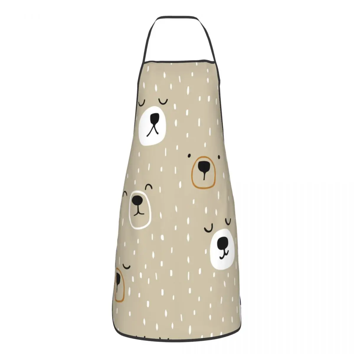 

Cute Bear Polyester Aprons Animal 52*72cm Cuisine Grill Baking Bib Tablier Home Cleaning Gardening Pinafore for Chef Barista