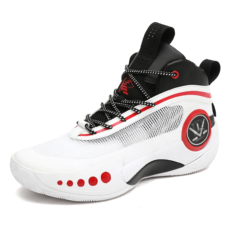 Male High Top Basketball Shoes Plus Size 46 Sport Shoes Men Luxury Brand Boys Gym Shoes Anti Slip Basketball Training Shoes Man