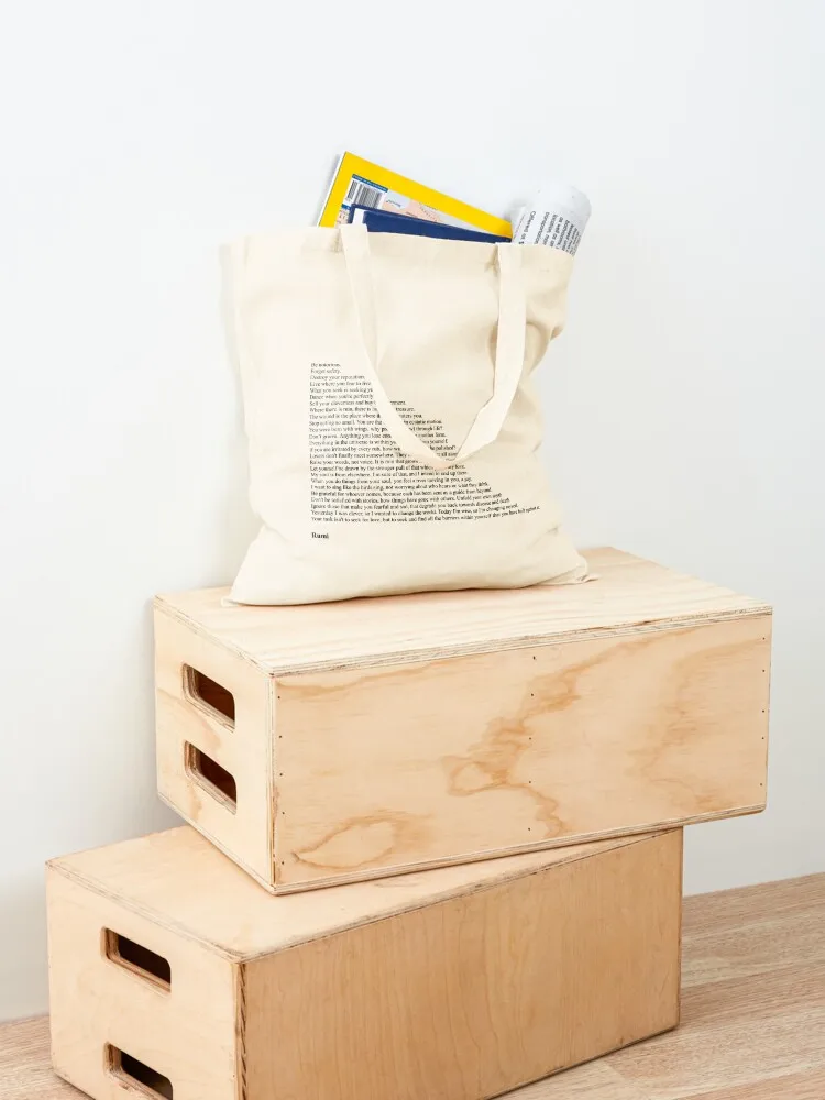 Сумка-тоут с цитатами Rumi женская сумка для покупок сумка-шоппер женские тканевые