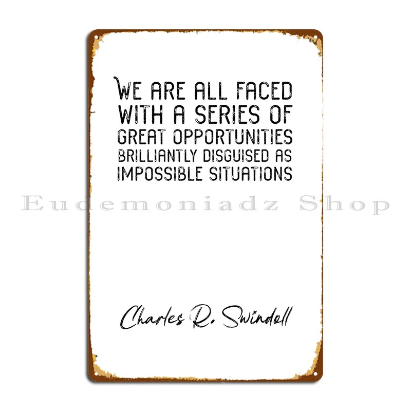 

Металлический плакат Charles Rswindoll с цитатами, 10 дюймов, для кинотеатра, кухни, дизайнерские проектные плакаты