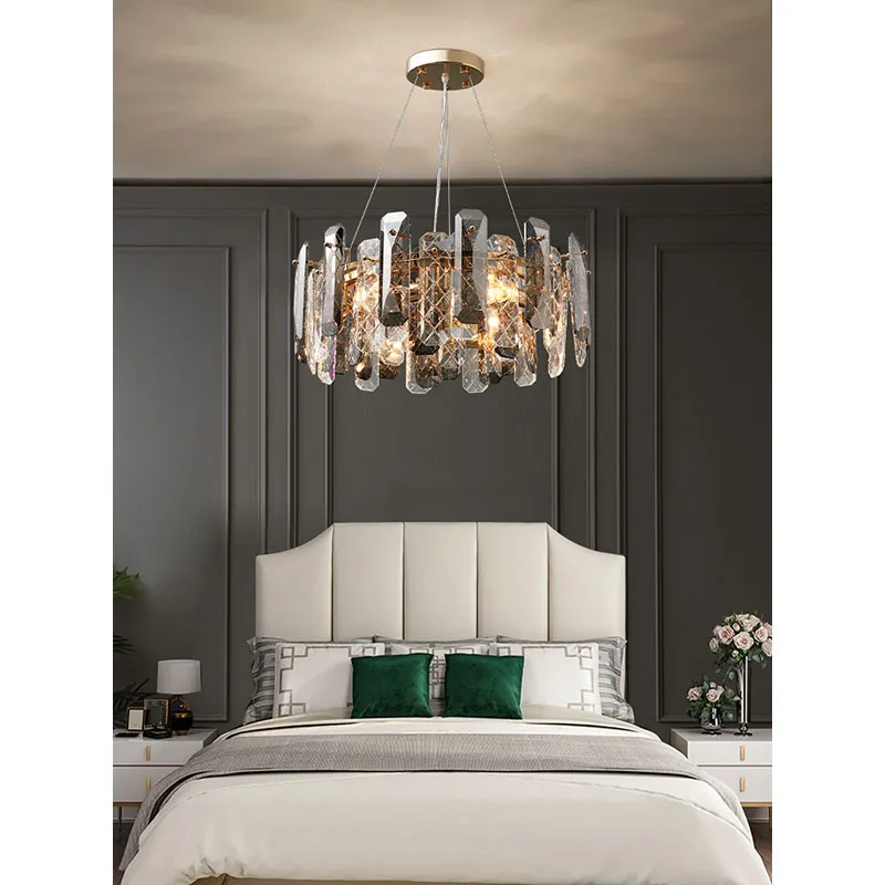 

Современная Высококачественная Роскошная атмосферная красная Хрустальная люстра