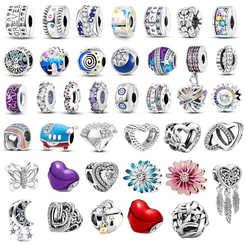 

Застежка-клипса из серебра 925 пробы для браслетов Pandora
