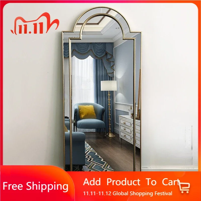 

Large Wall Decorative Mirror Nordic Bathroom Standing Vanity Full Body Mirror Makeup Korean Decor Espejo Joyero House Decoration