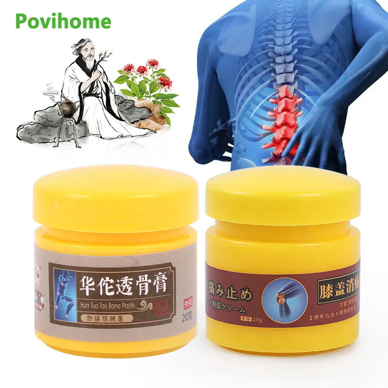 

Крем для снятия симптомов боли в коленях, 2 вида