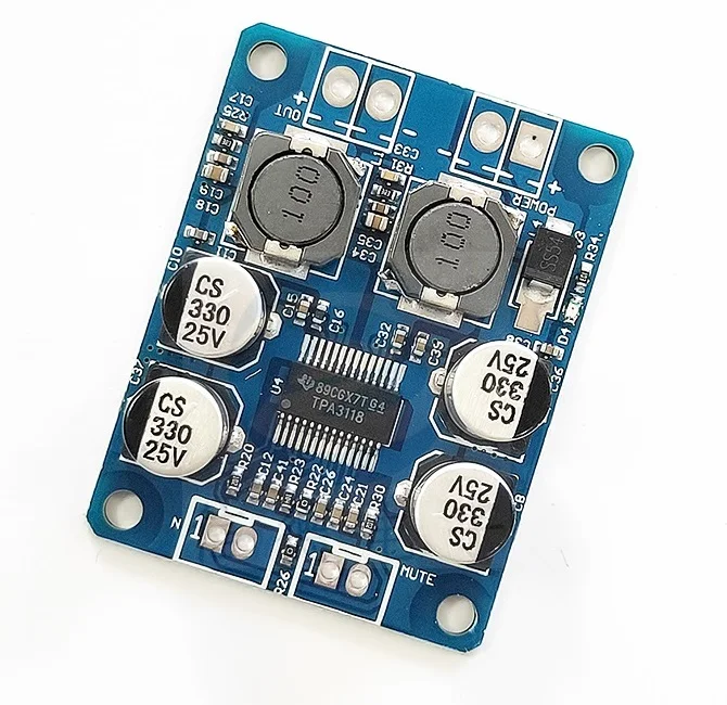 

1PCS DC 12V-24V TPA3118 60W Mono Digital Audio Power Amplifier Board Amp Module
