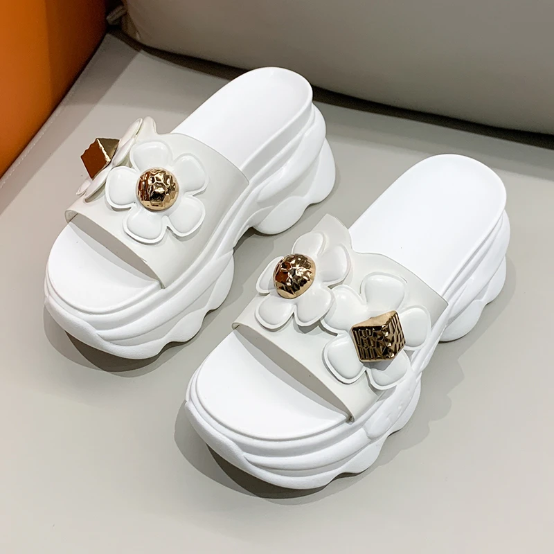 

Летние женские блестящие Нескользящие мягкие удобные повседневные туфли 2022, уличные пляжные тапочки, женские сандалии большого размера