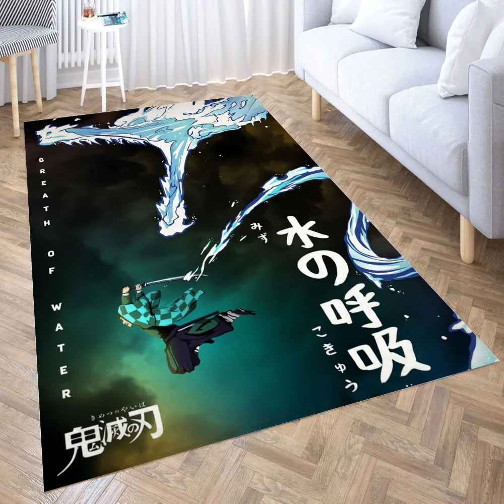 

Anime Demon Slayer Tanjiro New Pattern Floor Mat Door Mat Big Baby Crawl Carpet Non-slip Sheet Bedroom Living Room Home Decora