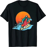 jesus surfing i christianity i cool jesus surfing t shirt