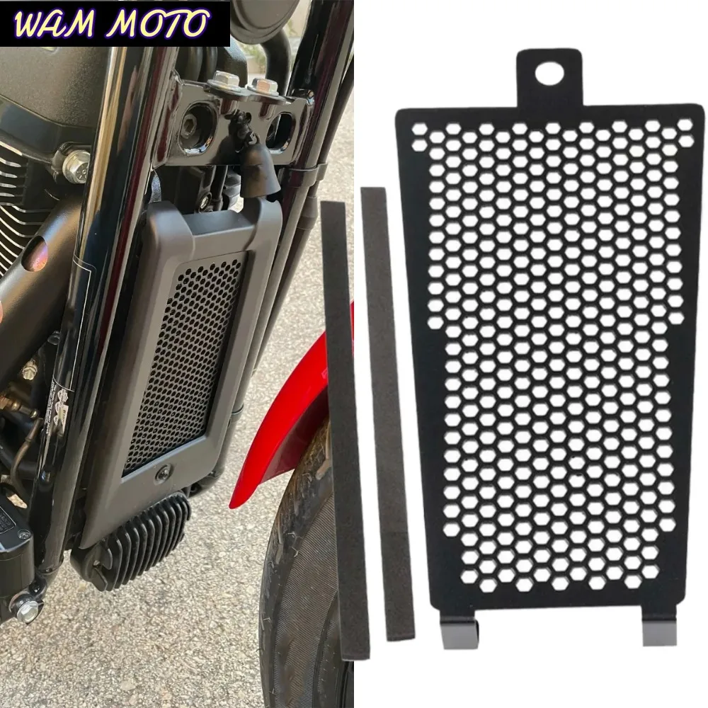 Фото Защитная решетка радиатора и маслоохладителя для Harley Softail FXST Slim FLSL Fat Boy 114 FXFBS FLFBS FLFB FXFB №1