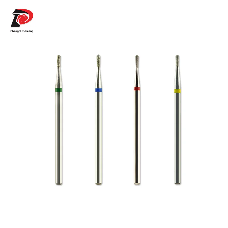 Биты с перевернутой грушей и бриллиантами Сверла для ногтей Маникюр