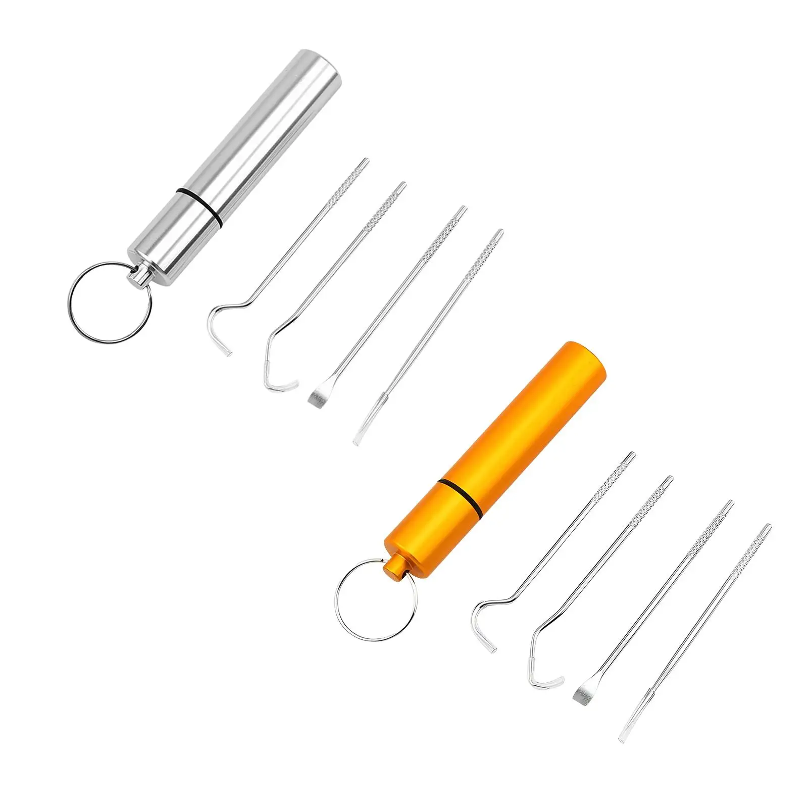

Toothpick Set with Holder Case Toothpick Hook Cleaner Tools for Travel
