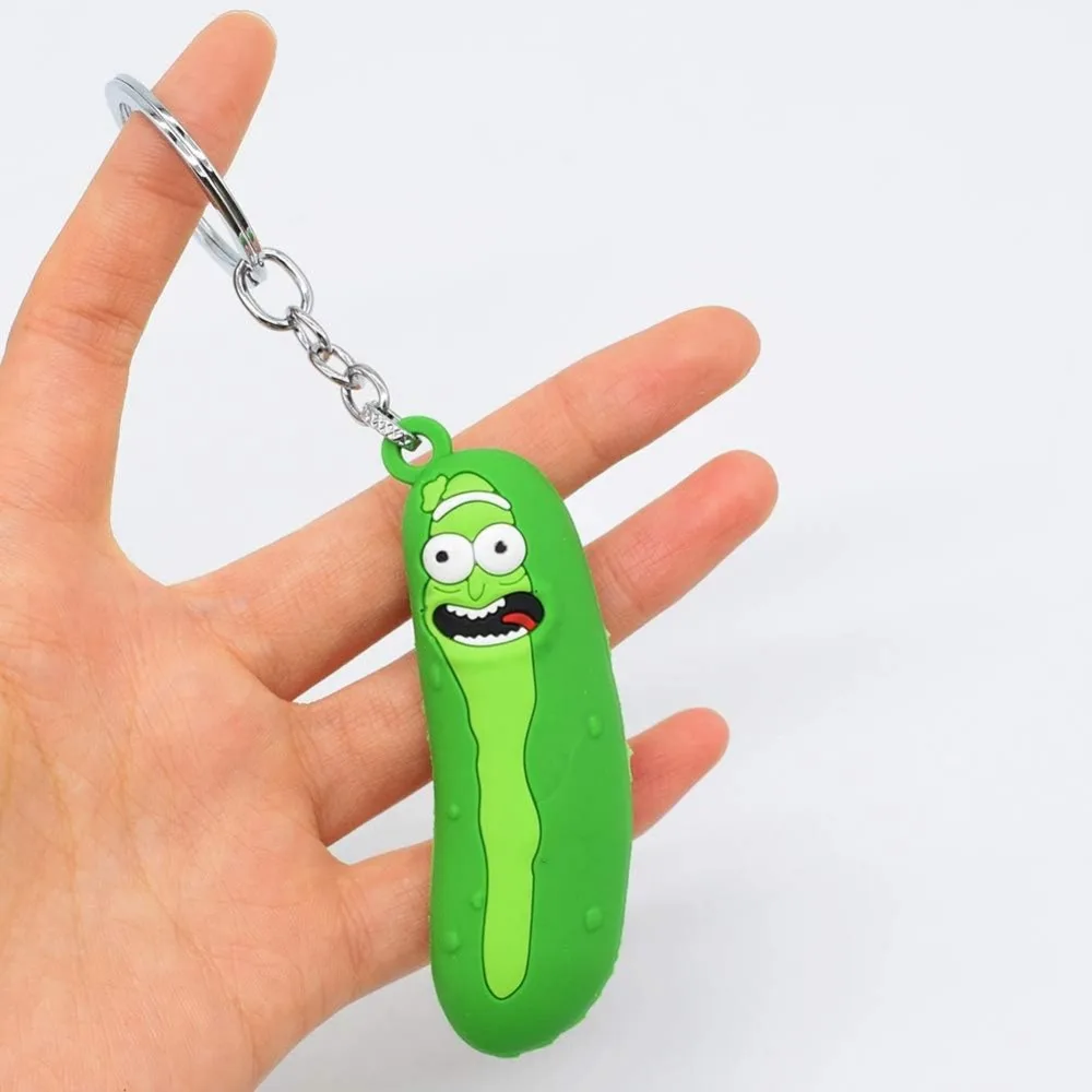 Для 1 шт. брелок для ключей с рисунком огурца украшение школьной сумки подарки