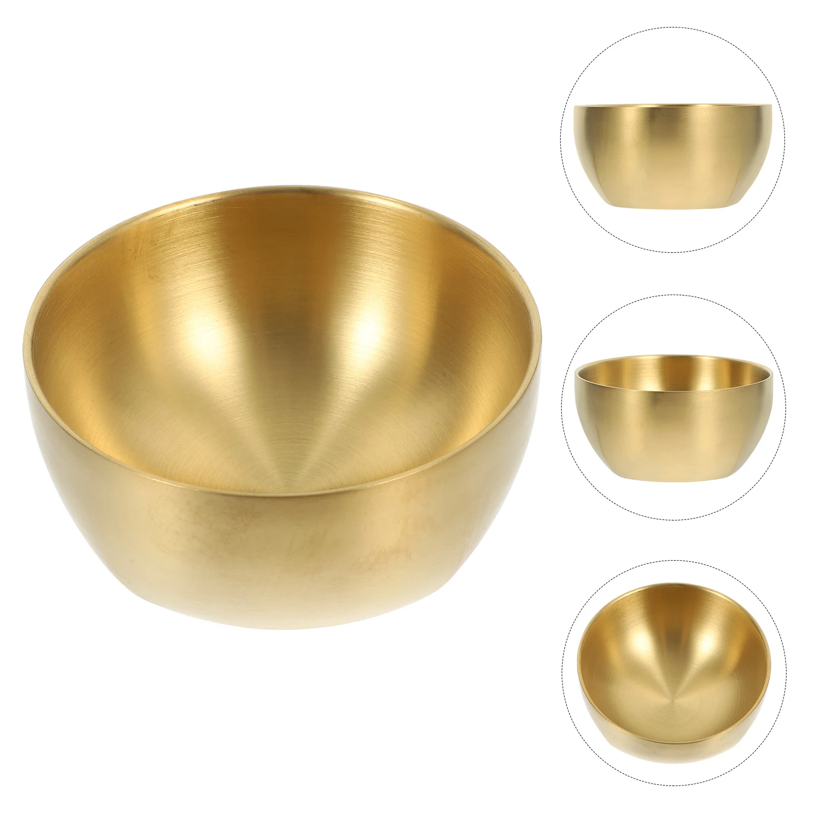 

Bowl Bowls Steel Stainless Soup Metal Serving Cups Noodle Rice Double Salad Insulated Appetizer Snack Mixingprep Dish Ramen Wall