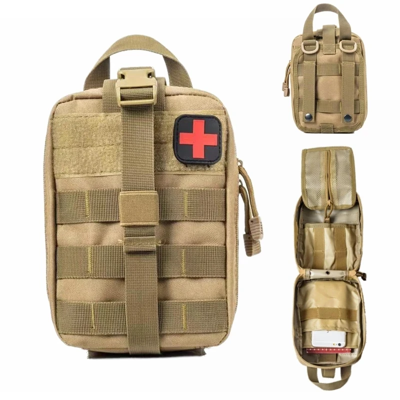 Купи Molle Tactical First Aid Kit Medical Kit Emergency Outdoor Army Hunting Vehicle Emergency Camping Survival Tool Military EDC Bag за 565 рублей в магазине AliExpress