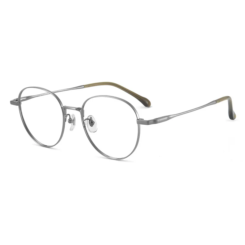 Новинка ультратонкие титановые очки ALICIA модные круглые в стиле ретро полная