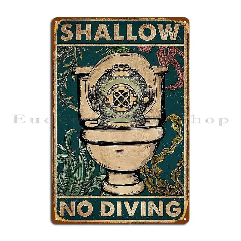 Неглубокие металлические знаки без подводного плавания персонализированные