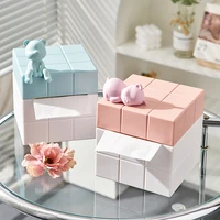creative rubiks cube tissue box wet wipes dispenser living room home decoration paper napkin storage box toilet paper holder