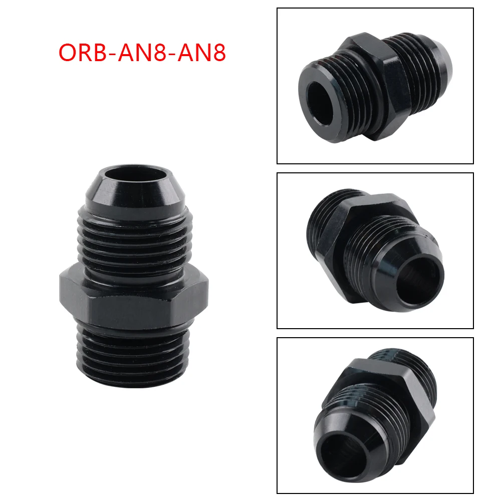 AN4, AN6, AN8, AN10, AN12, AN16, ORB, штуцер для топливной линии, шланг, переходник с наружной резьбой AN на AN с уплотнительным кольцом