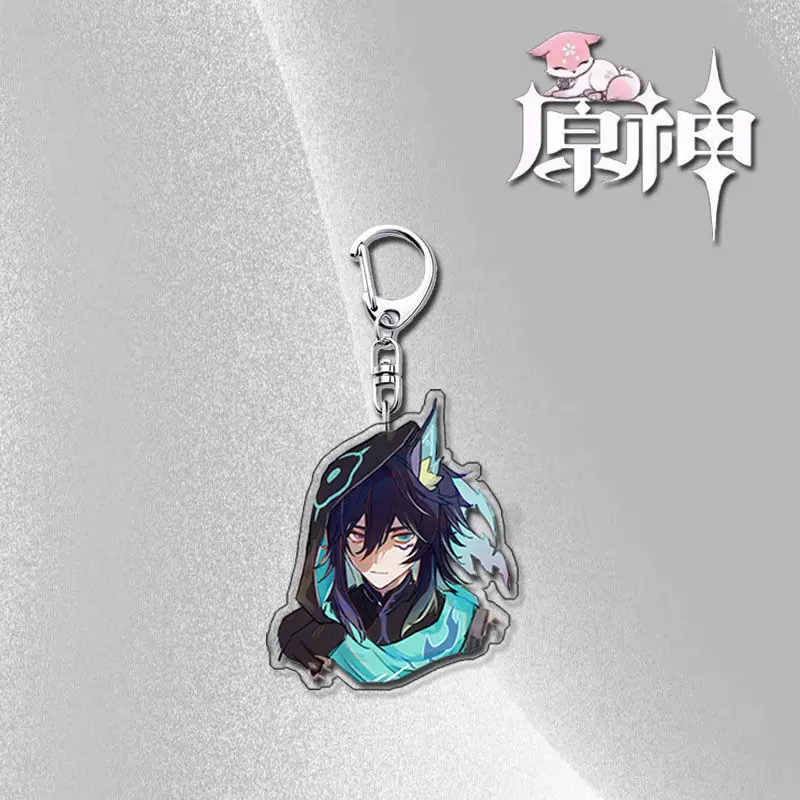 Genshin Impact Chasca Ororon акриловый кулон аниме брелок акриловые брелки металлический