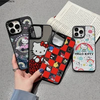 hello kitty mirror girl case for iphone 13 12 mini 11 pro x xr xs max 7 8 6 plus case