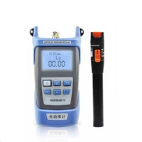free shipping 2 in 1 ftth fiber optic tool kit optical power meter and 1 30mw visual fault locator use with fiber optic test pe
