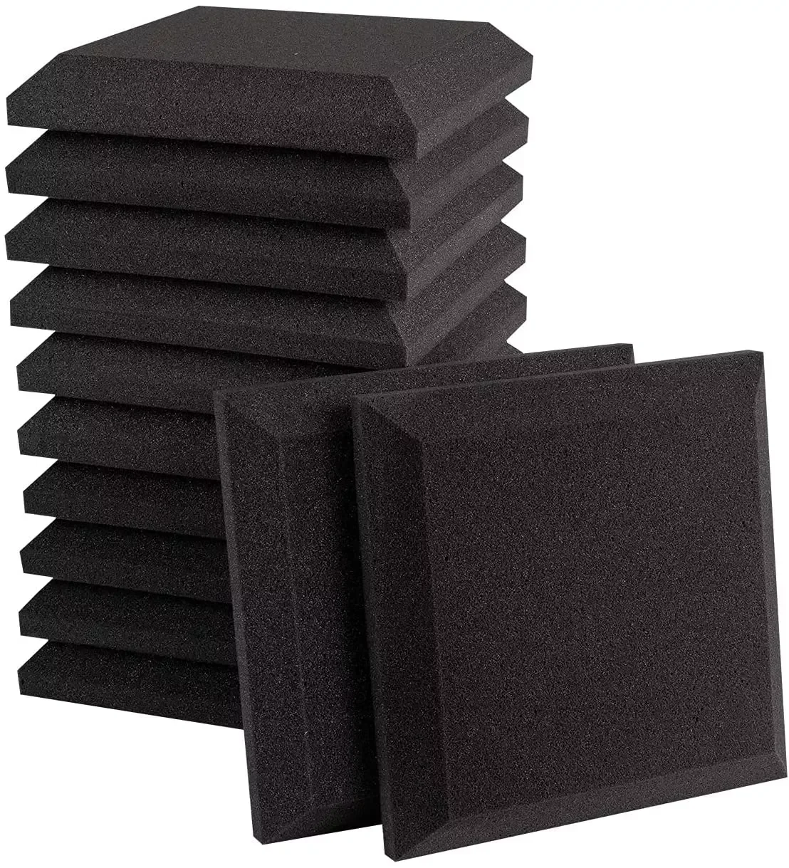 

12/24Pcs 30X30X5cm Block Acoustic Foam Panel Soundproof Wall Pad 30x30x5cm KTV Studio Wedge Tiles Drun Room Sound Absorption