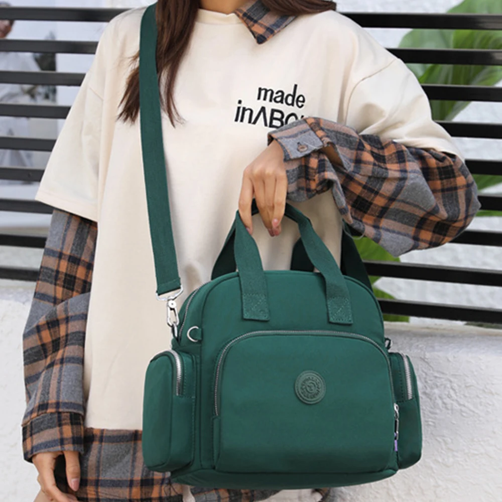 Women's Travel Back With Soft Handle Large Capacity Horizontal Bag With Usb Port Zipper Backpack Multifunctional Zipper Backpack