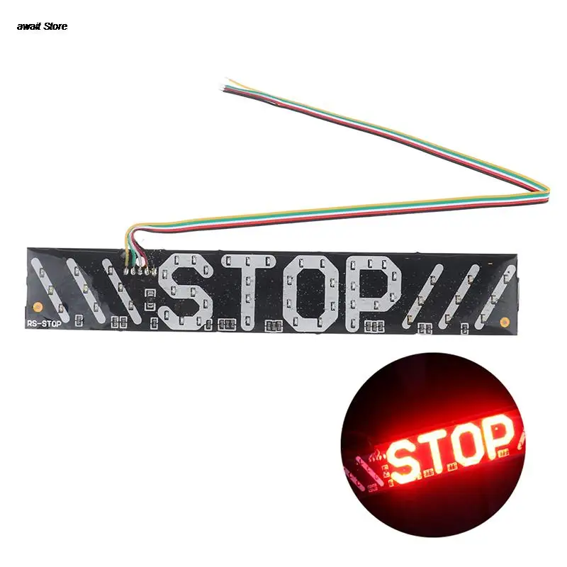 

1 Pcs LED Motorcycle Light Flash STOP Moto Indicator Lamp Driving Taillight