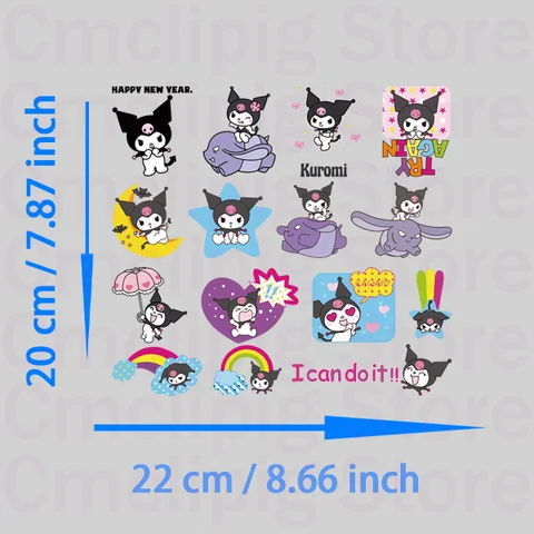 Термонаклейки Kuromi My Melody MINISO