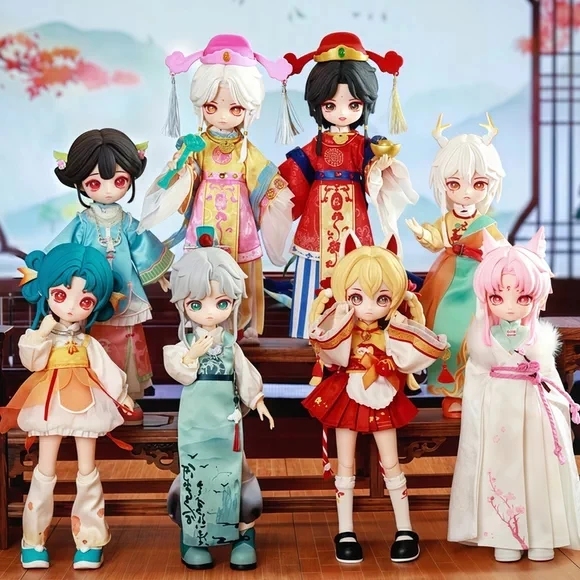 Фото Nagi Bjd12 слепая коробка Beast Treading On The Wind Singing Series шарнирная фигурка модный коллекционный подарок №1