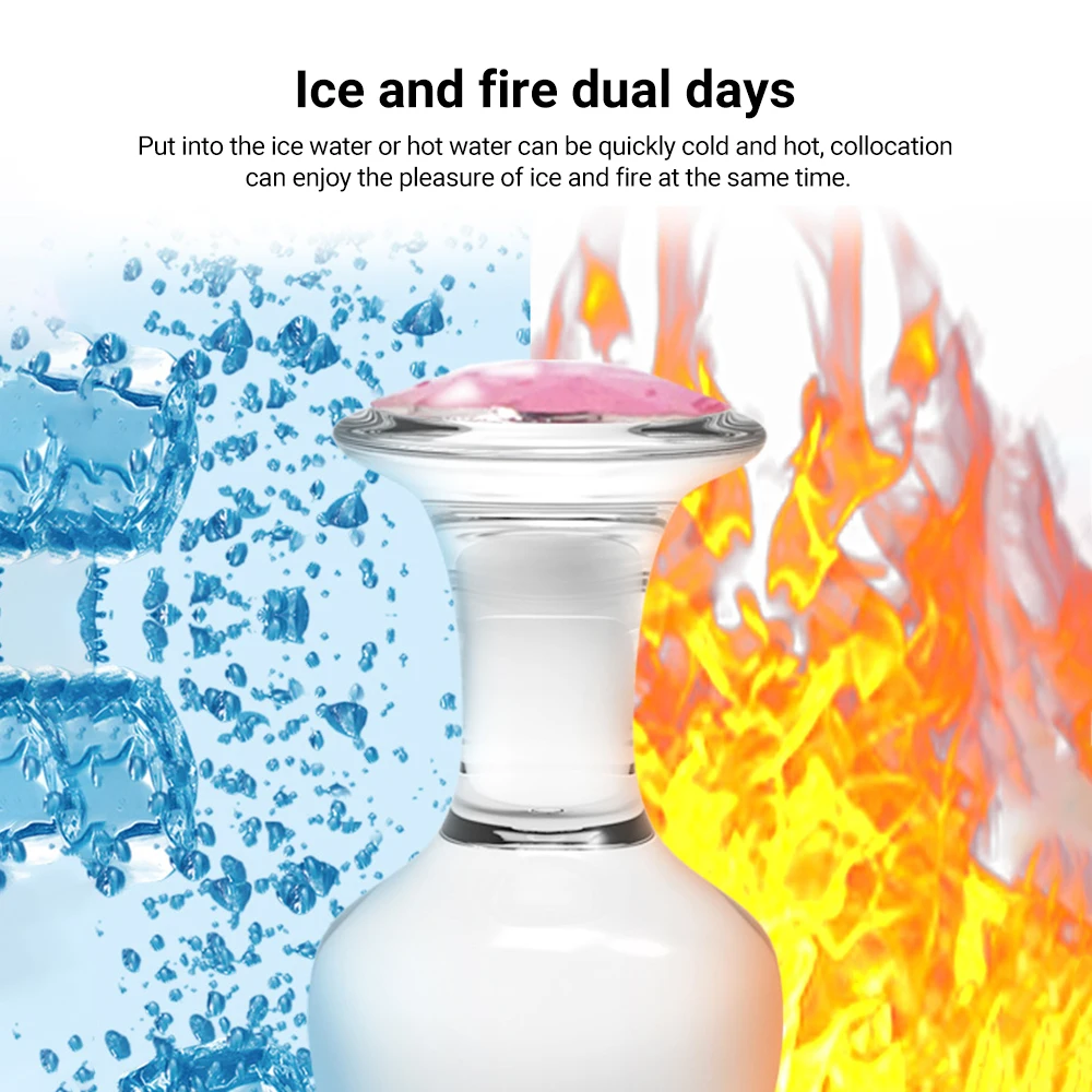 Кристальная Анальная пробка БДСМ вибратор расширитель выход женская