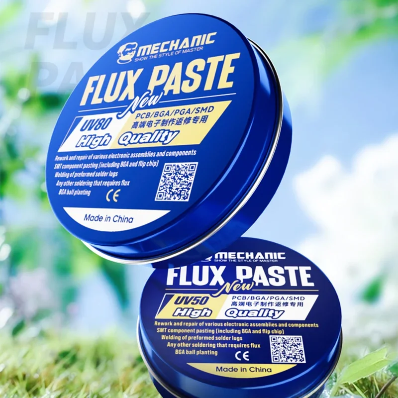 Механический флюс для паяльника UV80 Неочищенный сварочный паяльная паста ПК/BGA