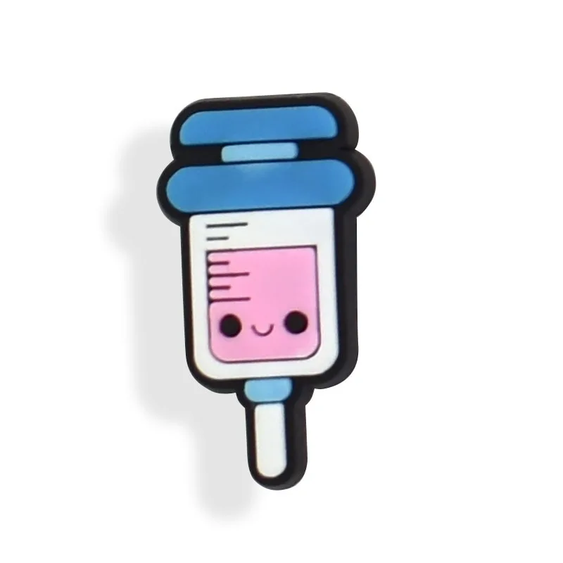 30-200PCS Medical Treatment Shoe Charms Cartoon Ambulance Mask Heart Lung Creative DIY Shoe Buckle Accessories Decor for Croc