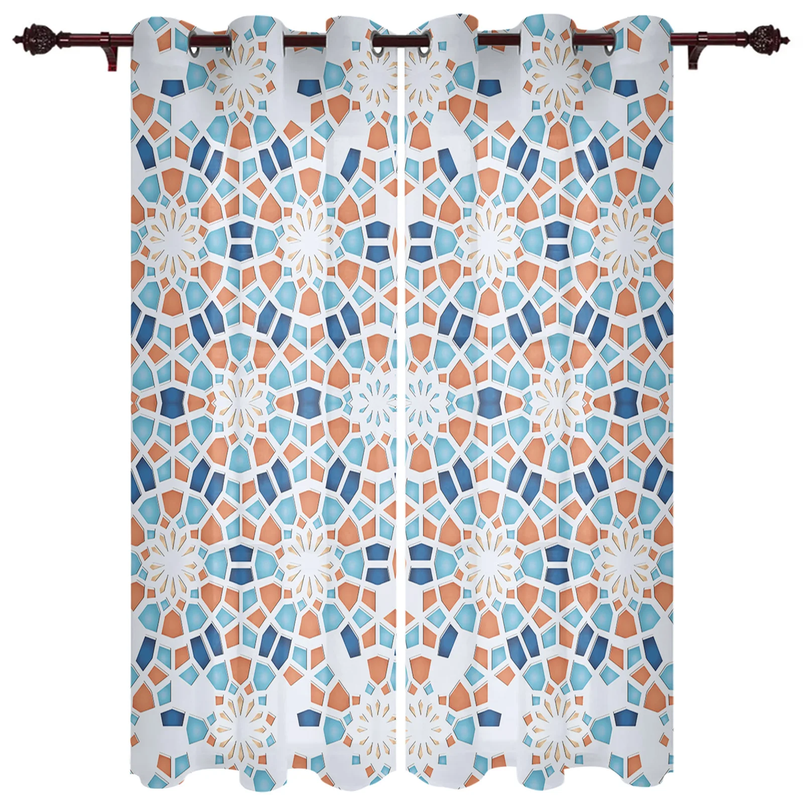 

Градиентные цветные тканевые шторы Celadon для спальни зеркальные шторы для кухни Декор для дома занавески