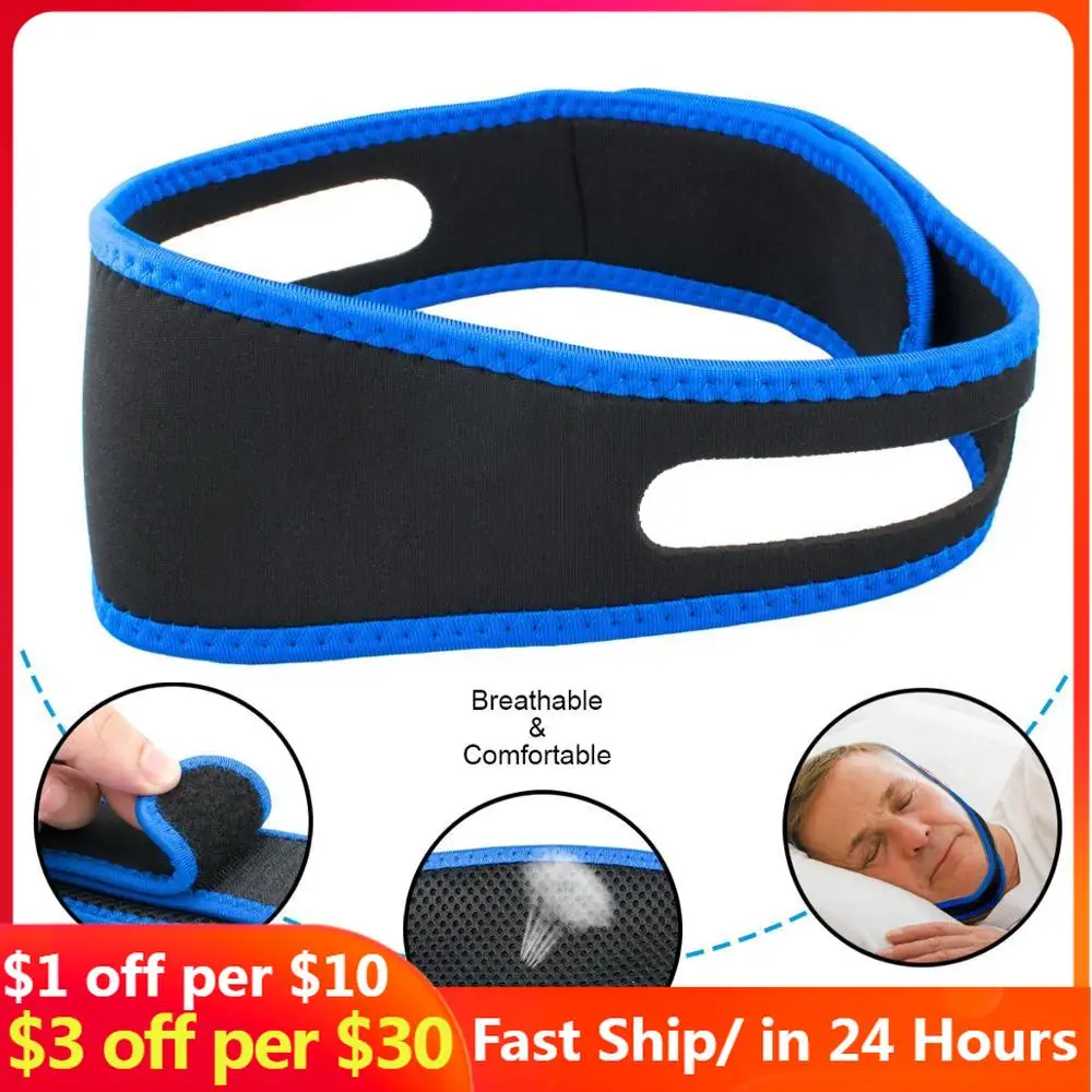 Anti Snoring Belt Chin Strap Mouth Guard Gifts For Women Men Better Breath Health Snore Stopper Bandage Dropshipping