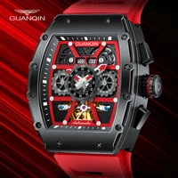 guanqin gj16197 luxury perfect mechanical strapless watch automatic winding mens watch sapphire tourbillon relogio masculino