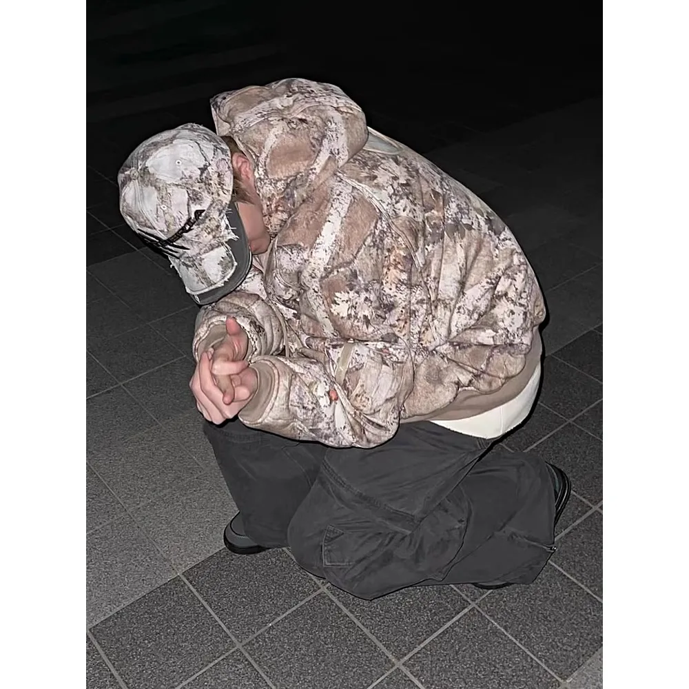 NIGO ветки камуфляжная мужская хлопковая куртка с капюшоном зимний дизайн High Street