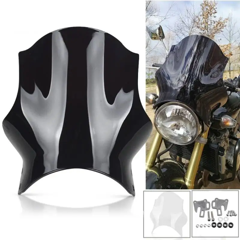 

Универсальная мотоциклетная круглая фара, лобовое стекло для ZRX1100 Honda CB400 CB600 CB750 CB900 CB919 CB250 Suzuki Bandit