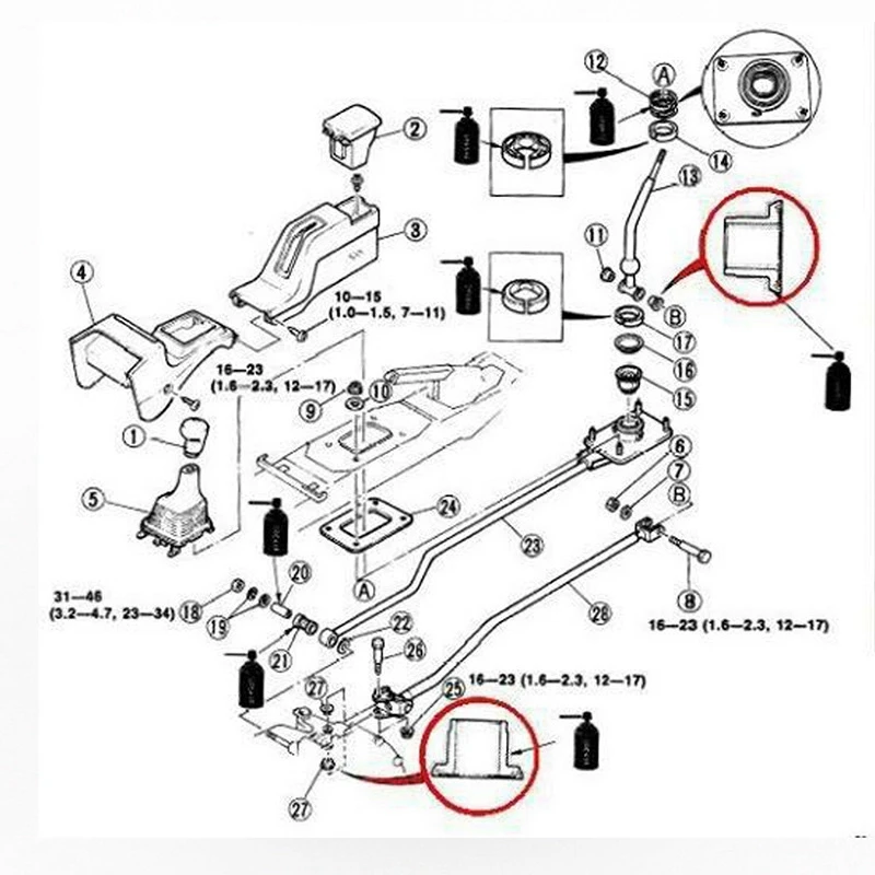 4 шт., ручные переключатели для Mazda (art.: 3920ca8bef644) - 3920ca8bef644