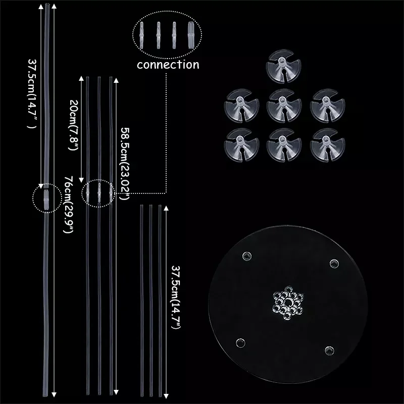 

New Ballon 2022 1/2 set Latex Balloon Holder Balloons Stand Column Metallic Balloons Baby Shower Kids Birthday Party Wedding