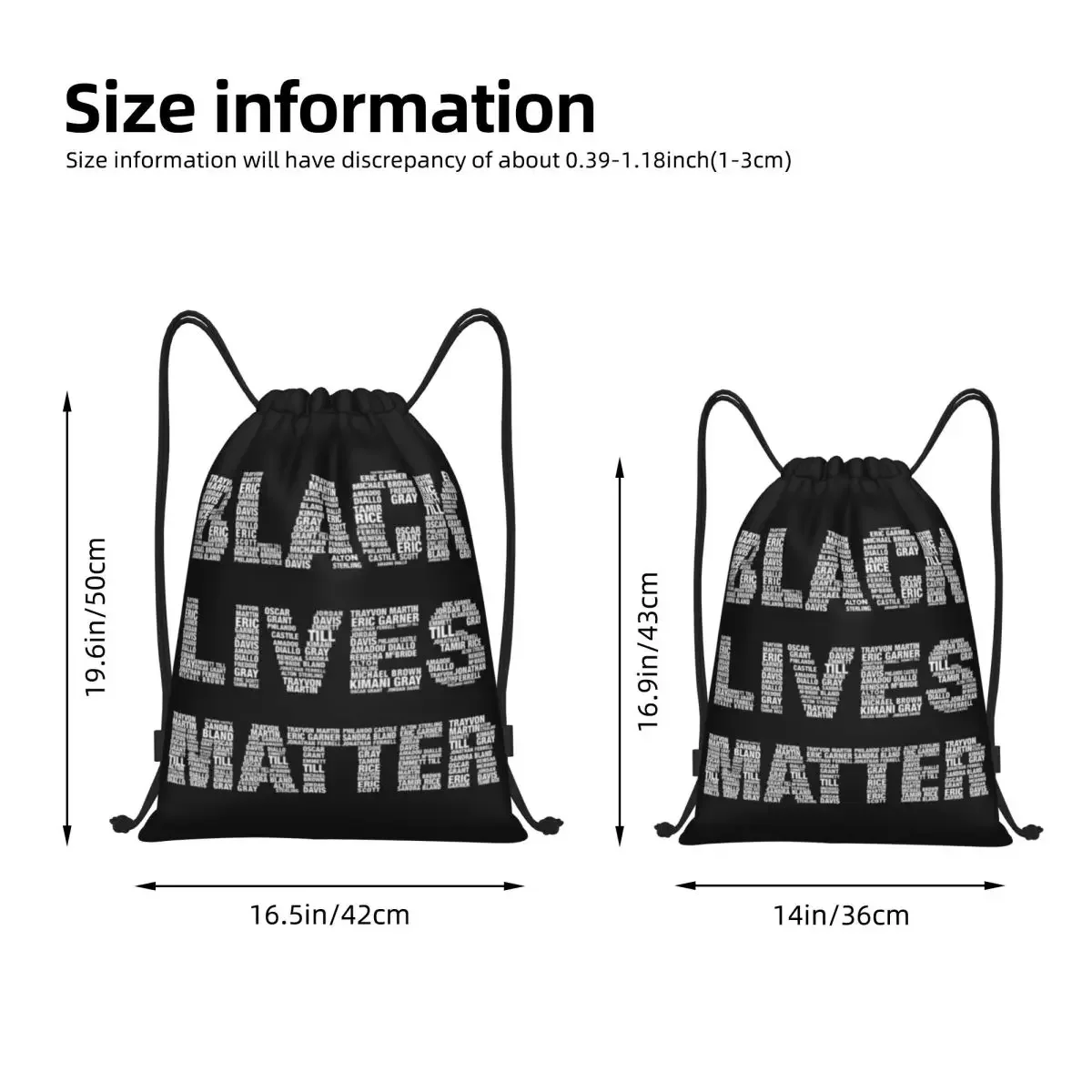 Портативные сумки awstring Black Lives рюкзак для хранения спорта на открытом воздухе