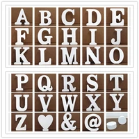 diy white wooden letter freestanding english alphabet personalised name design art craft free standing heart wedding home decor